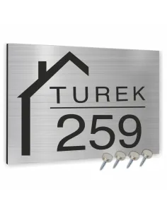 Tablica Adresowa 20x15 cm Numerem Domu Różnymi Motywami