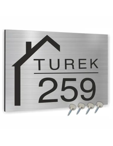 Tablica Adresowa 20x15 cm Numerem Domu Różnymi Motywami