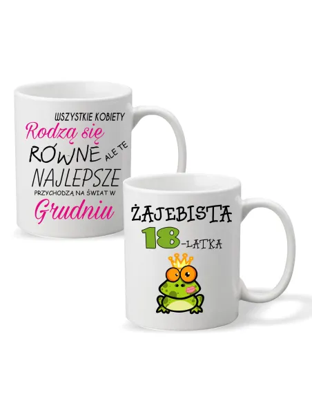 Foto Kubek Prezent na Urodziny Żaajebista 18 Wszystkie