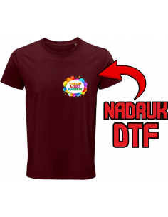 Męska koszulka ODZIEŻ REKLAMOWA NADRUK DTF Logo grafika 20sztuk