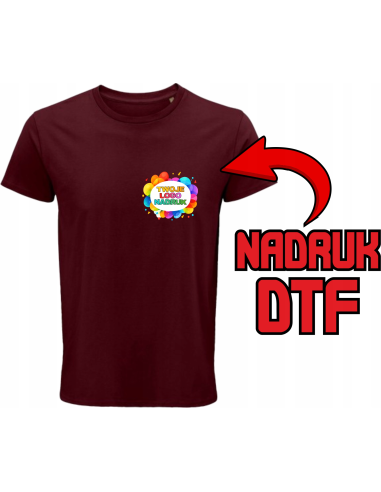Męska koszulka ODZIEŻ REKLAMOWA NADRUK DTF Logo grafika 20sztuk