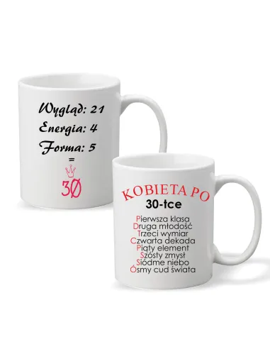 Foto Kubek Nadrukiem Prezent na Urodziny 30 Personalizowany