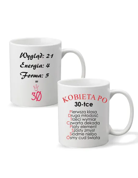 Foto Kubek Nadrukiem Prezent na Urodziny 30 Personalizowany