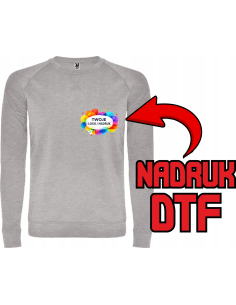 Męska bluza ODZIEŻ REKLAMOWA NADRUK DTF Logo grafika 20sztuk
