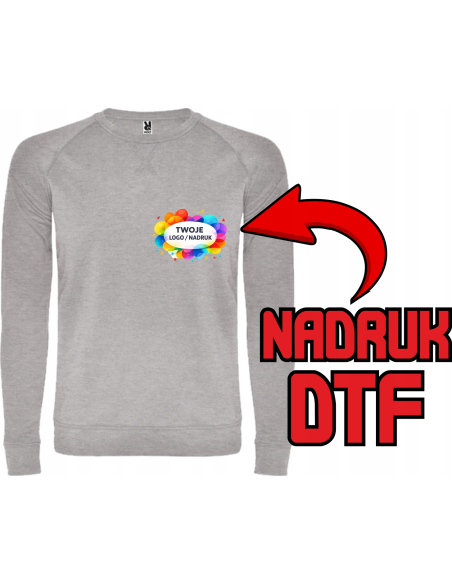 Męska bluza ODZIEŻ REKLAMOWA NADRUK DTF Logo grafika 20sztuk