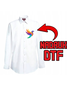 Koszula męska firmowa PERSONALIZACJA NADRUK DTF Twoja grafika 10 SZT