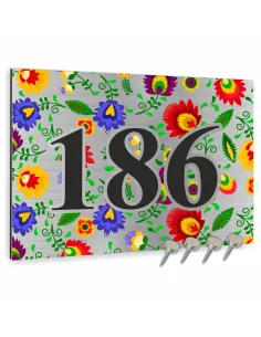 Numer na Budynek Dom Tabliczka Aluminium Element Ludowy