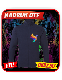 Męska bluza odzież reklamowa DTF logo trwały nadruk pełny kolor