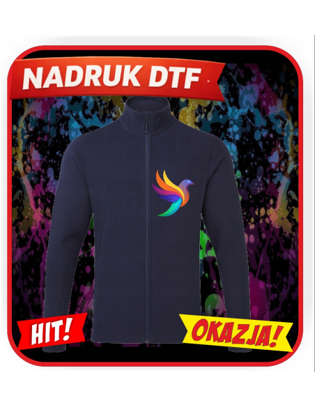 Męska bluza odzież reklamowa DTF logo trwały nadruk pełny kolor