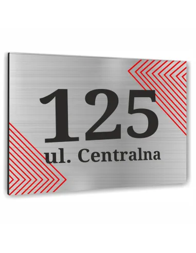Tabliczka 20x15cm Numer Budynek Dom Aluminium Delikatny