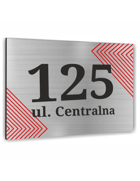 Tabliczka 20x15cm Numer Budynek Dom Aluminium Delikatny