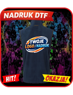 Męska kamizelka firmowa PERSONALIZACJA NADRUK DTF Twoja grafika 10 SZT