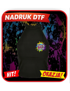 Krótki top damski ODZIEŻ REKLAMOWA NADRUK DTF Logo grafika 20sztuk