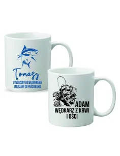 Kubek Prezent dla Wędkarza Wędkarz z Krwi i Ości z Nadrukiem