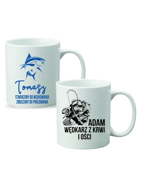 Kubek Prezent dla Wędkarza Wędkarz z Krwi i Ości z Nadrukiem