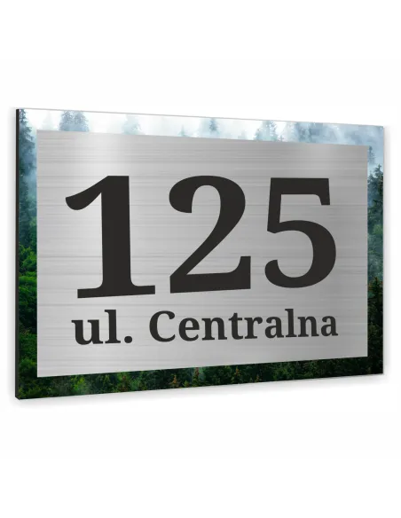 Tablica Adresowa Nazwa Ulicy Aluminium Kraj Obraz 20x15cm