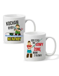 Kubek Prezent dla Wędkarza Kocham Ryby Personalizowany