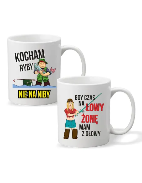 Kubek Prezent dla Wędkarza Kocham Ryby Personalizowany