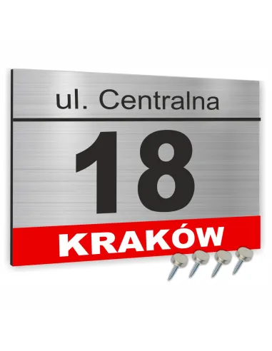 Tabliczka Adresowa Aluminiowa Tablica Numer Personalizowany