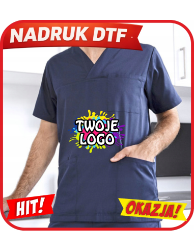 TUNIKA męska REKLAMOWA PERSONALIZACJA NADRUK DTF Logo Twoja grafika 20sztuk