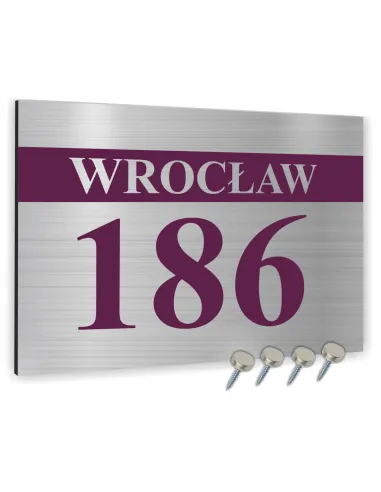 Tabliczka Adresowa Numer Domu Szyld – Aluminium 30x20 cm