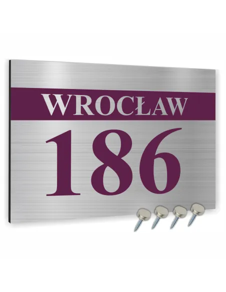 Tabliczka Adresowa Numer Domu Szyld – Aluminium 30x20 cm