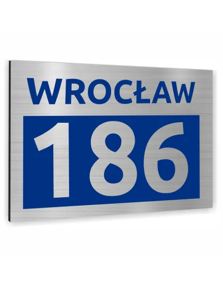 Tablica Adresowa 30x20cm Metalowa Nazwa Ulicy Aluminium