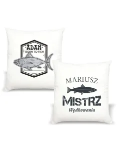 Poduszka Prezent dla Wędkarza Mistrz Wędkowania z Nadrukiem