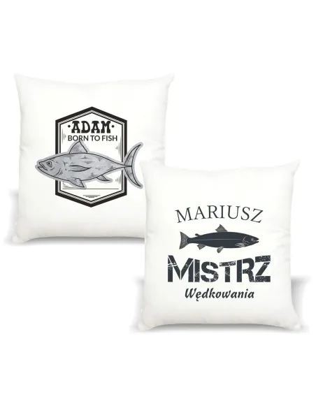Poduszka Prezent dla Wędkarza Mistrz Wędkowania z Nadrukiem