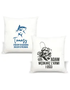 Foto Poduszka Śmieszny Prezent Wędkarza Personalizowany