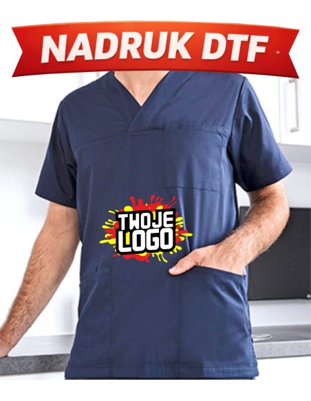 TUNIKA męska REKLAMOWA PERSONALIZACJA Z NADRUKIEM DTF Logo Twoja grafika