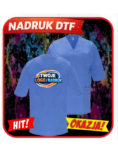 TUNIKA firmowa REKLAMOWA PERSONALIZACJA NADRUK DTF Twoja grafika 20 SZTUK