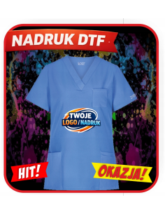 TUNIKA DAMSKA REKLAMOWA PERSONALIZACJA Z NADRUKIEM DTF Logo 20 SZTUK