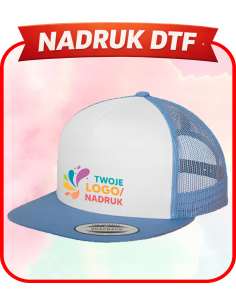 Czapka z daszkiem Z NADRUKIEM DTF FIRMOWYM twoim logo napisem 20 szt