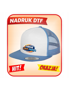 Czapka z daszkiem Z NADRUKIEM DTF FIRMOWYM twoim logo napisem 10 szt
