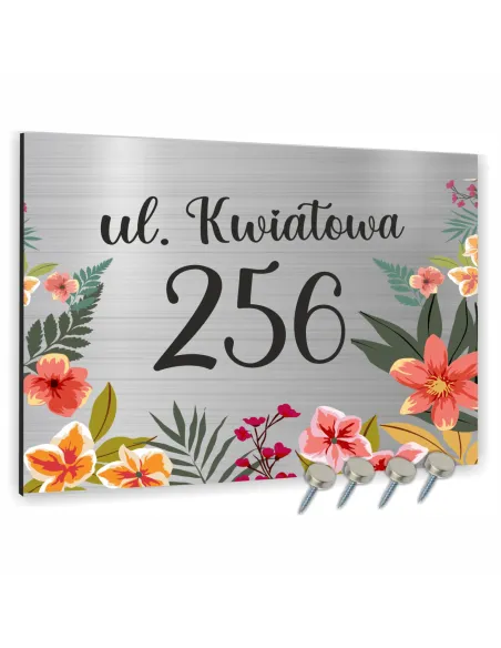 Tabliczka 30x20 cm Adresowa Aluminiowa Kolorowa Tablica