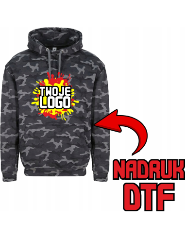 Męska bluza 10 szt PERSONALIZACJA Z NADRUKIEM DTF z twoim Logo