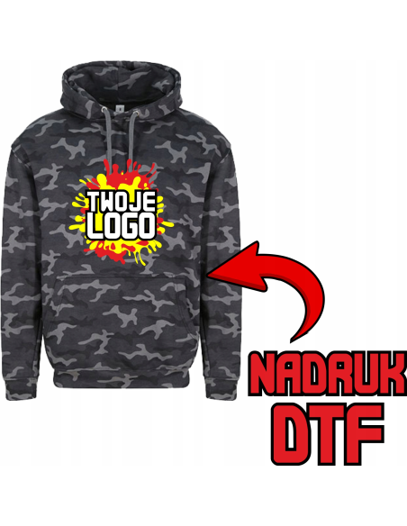 Męska bluza 10 szt PERSONALIZACJA Z NADRUKIEM DTF z twoim Logo