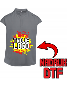 Elegancka damska tunika PERSONALIZOWANA ODZIEŻ Z NADRUKIEM DTF Logo 10 szt
