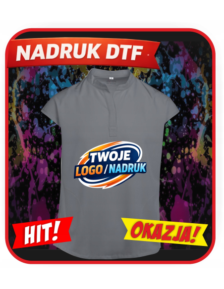 Elegancka damska tunika PERSONALIZOWANA ODZIEŻ Z NADRUKIEM DTF Logo