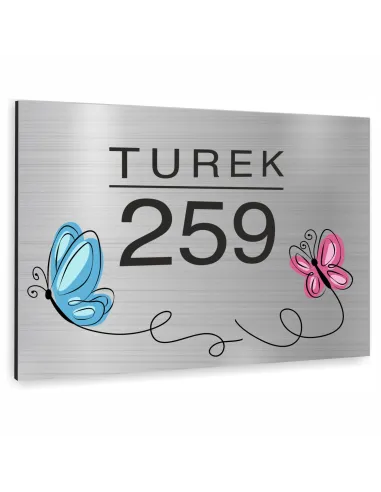 Tabliczka 30x20 cm Tablica Adresowa Numerem Domu Dibond