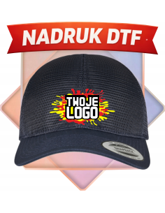 CZAPKA Z DASZKIEM personalizowana odzież reklamowa Z NADRUKIEM DTF 10 szt