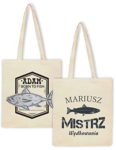 Eko Torba Prezent dla Wędkarza Mistrz Wędkowania z Nadrukiem