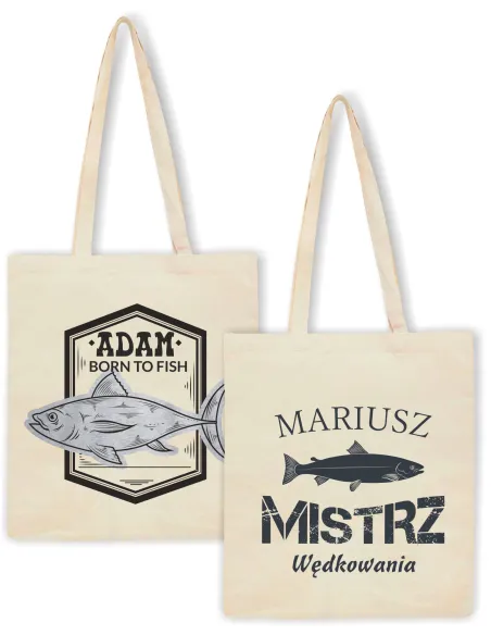 Eko Torba Prezent dla Wędkarza Mistrz Wędkowania z Nadrukiem
