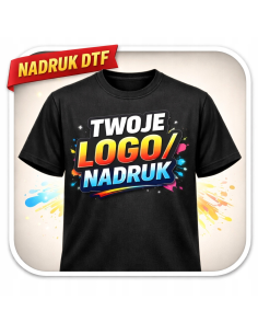 Koszulka z nadrukiem DTF Twoje logo personalizacja T-shirt reklamowy 10 szt