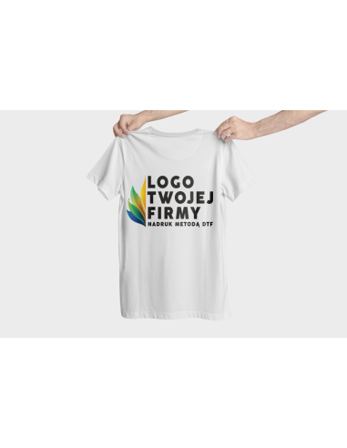 Męski sweter REKLAMOWY PERSONALIZOWANY Z NADRUKIEM DTF Logo Twoja grafika