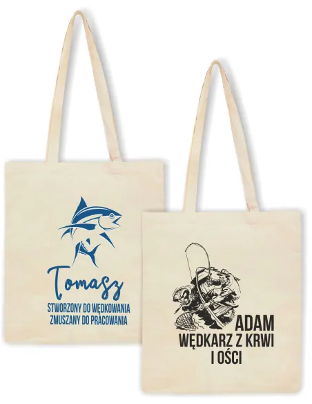 Eko Torba Prezent dla Wędkarza Wędkarz z Krwi z Nadrukiem