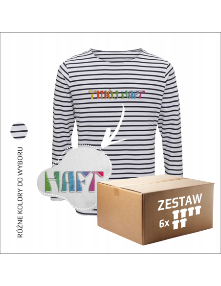 Personalizowana koszulka męska TWÓJ PROJEKT logo firmowe 6 sztuk