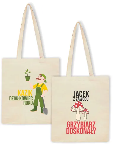 Eko Torba Prezent dla Ogrodnika Działkowiec Roku z Nadrukiem