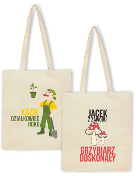 Eko Torba Prezent dla Ogrodnika Działkowiec Roku z Nadrukiem